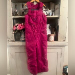 Burton Fuchsia Snow Bib Overalls Size 5/6 Just like New !!!!
